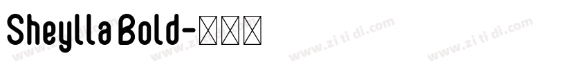 Sheylla Bold字体转换